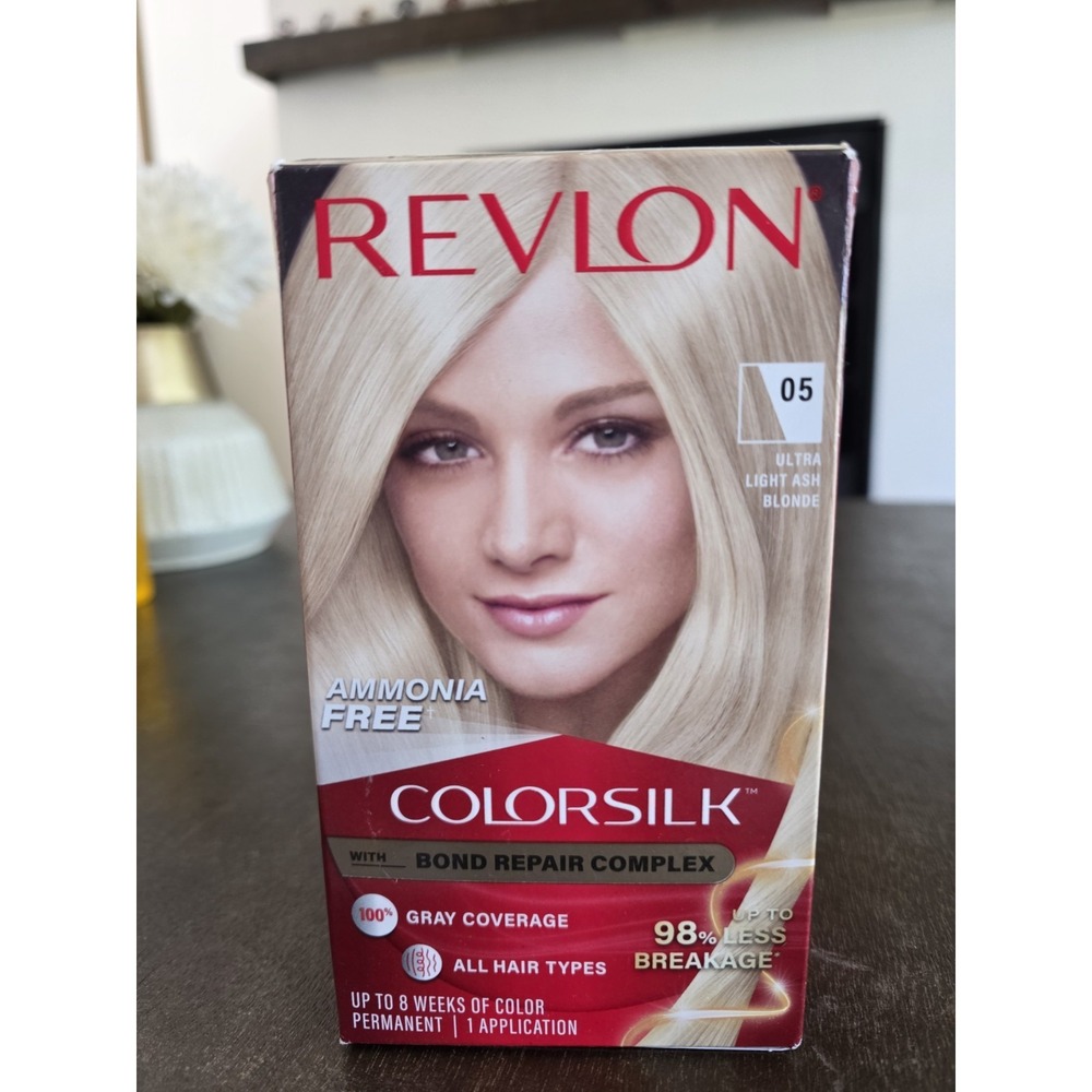 Revlon Colorsilk Hair Color Permanent 05 Ultra Light Ash Blonde Ammonia Free